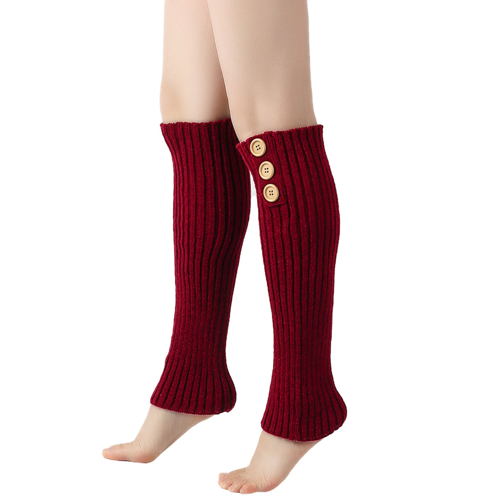 Leg Warmers Long socks Knitted Leg Covers Wool knit Foot Covers Boots Stocking